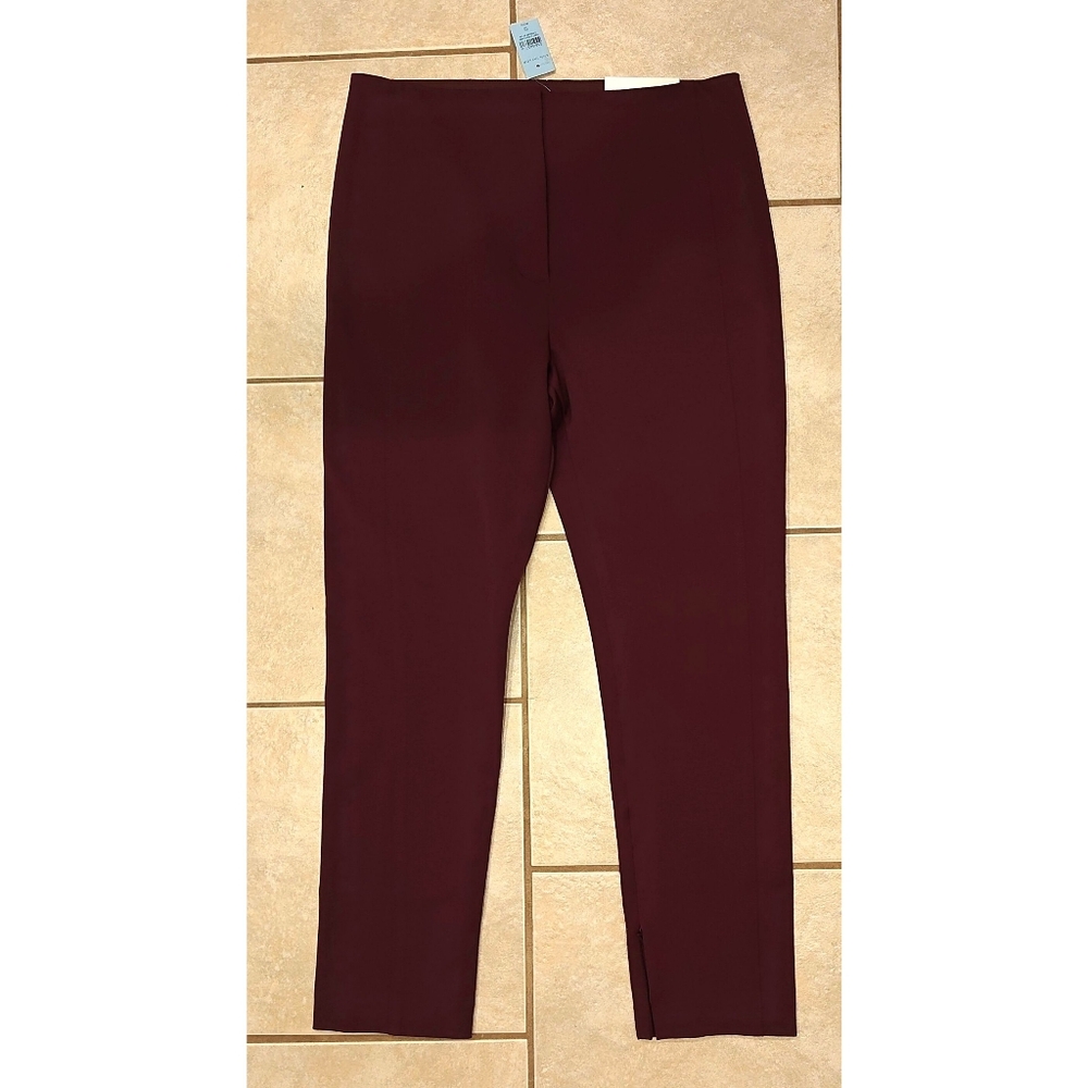 NWT The Audrey High Rise Plum Rose Ann Taylor plum rose pants - Picture 3 of 7